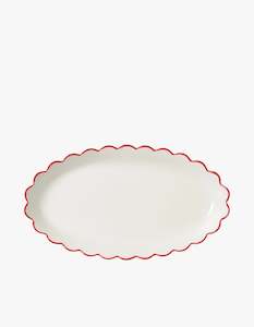 Scallop Platter - Red