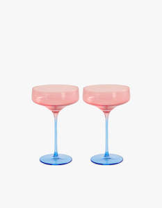 Kip And Co: Blue Robin Margarita Glass 2 Pack Set - Blue Robin