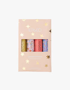 Festive Joy Velvet Bon Bon Eye Mask 4 Pack - Multi