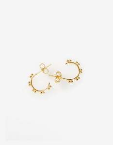 La Tribe: Hoop Stud Earrings - Gold Plated