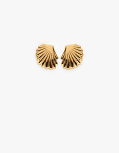 La Tribe: Clam Earring - Gold