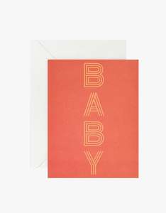 Lettuce: Baby Card - Red