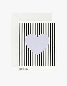 Lettuce: I Love You Card - Lavender Heart