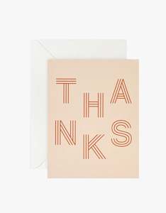 Thanks Card - Blush
