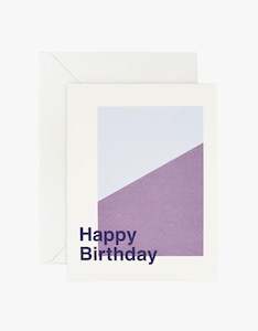 Happy Birthday Card - Mauve