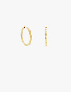 Womens: Bloom Hoop Earrings - Gold Vermeil
