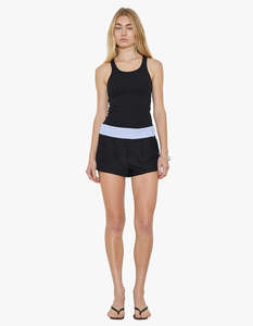 Mini Suit Short - Black/Stripe