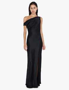 Sol Asym Dress - Black