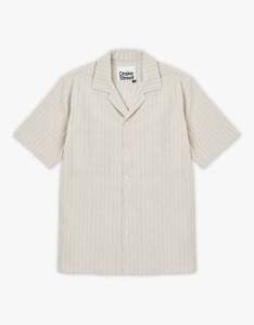 Drake Street: Irving Shirt - Oat/Blue