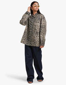 Ena Pelly: Suri Overshirt - Leopard Print