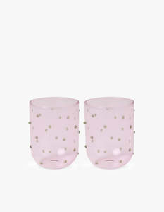 Mint Chip Tumbler Glass 2 Pack Set - Mint