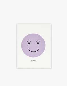 In Love Heart Eyes Card - Purple