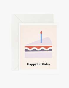 Happy Birthday Cake Card