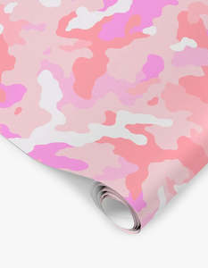 Camo 3.0 Wrapping Paper - Pink/Mauve