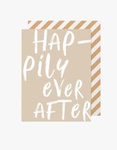 Happily Ever After Card - Bone