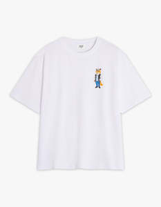 Maison Kitsune: Dressed Fox Oversize T Shirt - White