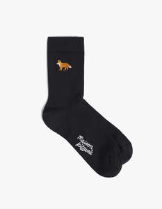 Maison Kitsune: Baby Fox Socks - Black