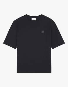 Bold Fox Head Patch Oversize Tee Shirt - Black