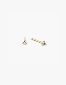 Monarc Jewellery: Signature Topaz Studs - Gold Vermeil