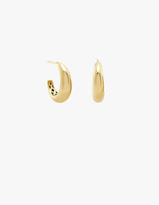Courbure Hoop Earrings - Gold Vermeil