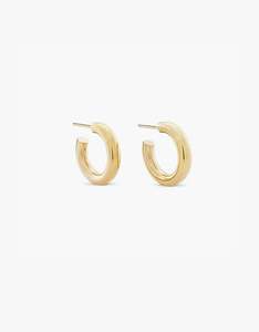 Monarc Jewellery: Little Chubbies Hoops - Gold Vermeil