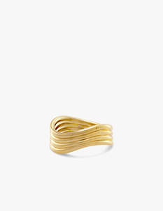 Nymph Wave Ring - Gold Vermeil