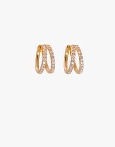 Double Angel Huggies - 18K Gold Vermeil