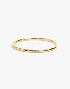 Porter Jewellery: Tube Bangle - 18K Gold Vermeil