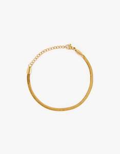 Hailey Snake Bracelet 3MM - 18k Gold Vermeil