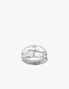 Mali Ring Set - Silver/Clear