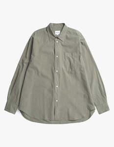 Mo Cotton Tencel Shirt - Mid Khaki