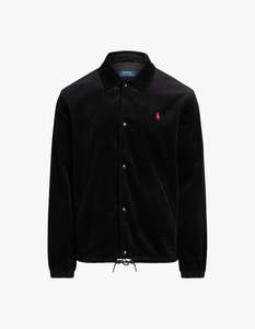 Lined Coachs Windbreaker Jacket - Polo Black