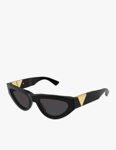 Bottega Veneta Eyewear: BV1176S Sunglasses - Black