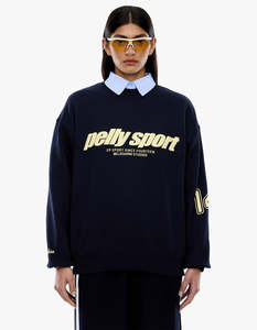 Ena Pelly: Ena Sports Sweater - Navy