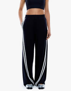 Ena Pelly: Valentina Stripe Pant - Navy