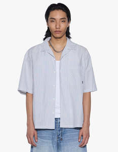 Ksubi: Diner S/S Shirt - Blue Stripe