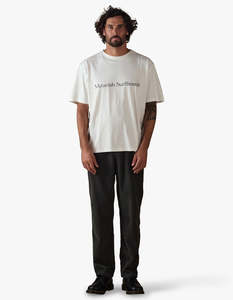 Boxy Serif Tee - White