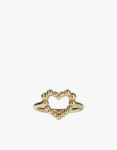 Fizzy Heart Ring - Gold Plated