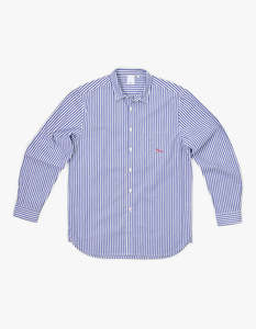 Onnys: Market Shirt Thick Stripe - Blue/White/Red