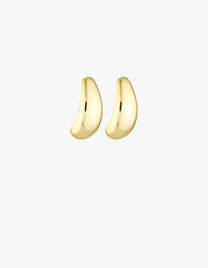 Clip On Blob Earrings Maxi - Gold