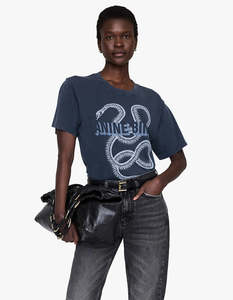 New Arrivals: Lili Tee Snake - Washed Black