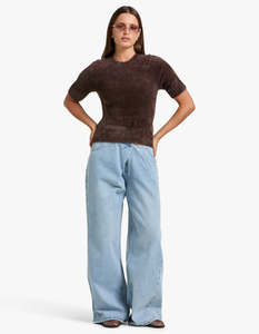 Maxime Top - Dusty Brown