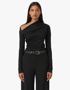 Mai Long Sleeve Top - Black