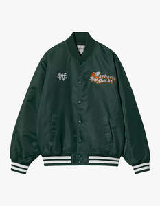 Carhartt: Flaming Ducks Bomber Jacket - Conifer/Wax