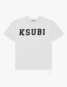 Ksubi: Touchdown Ekcess S/S Tee - Vintage White