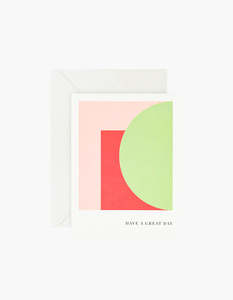 Lettuce: Have A Great Day Lime Circle Card