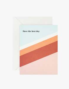 Lettuce: Have The Best Day Card - Red