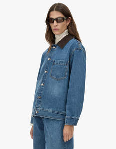 Womens: Alonzo Denim Jacket - Dark Classic Blue