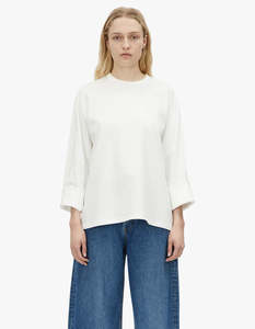 Peretti Long Sleeve Tee - Soft White