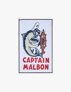 Captain Malbon Golf Towel - White